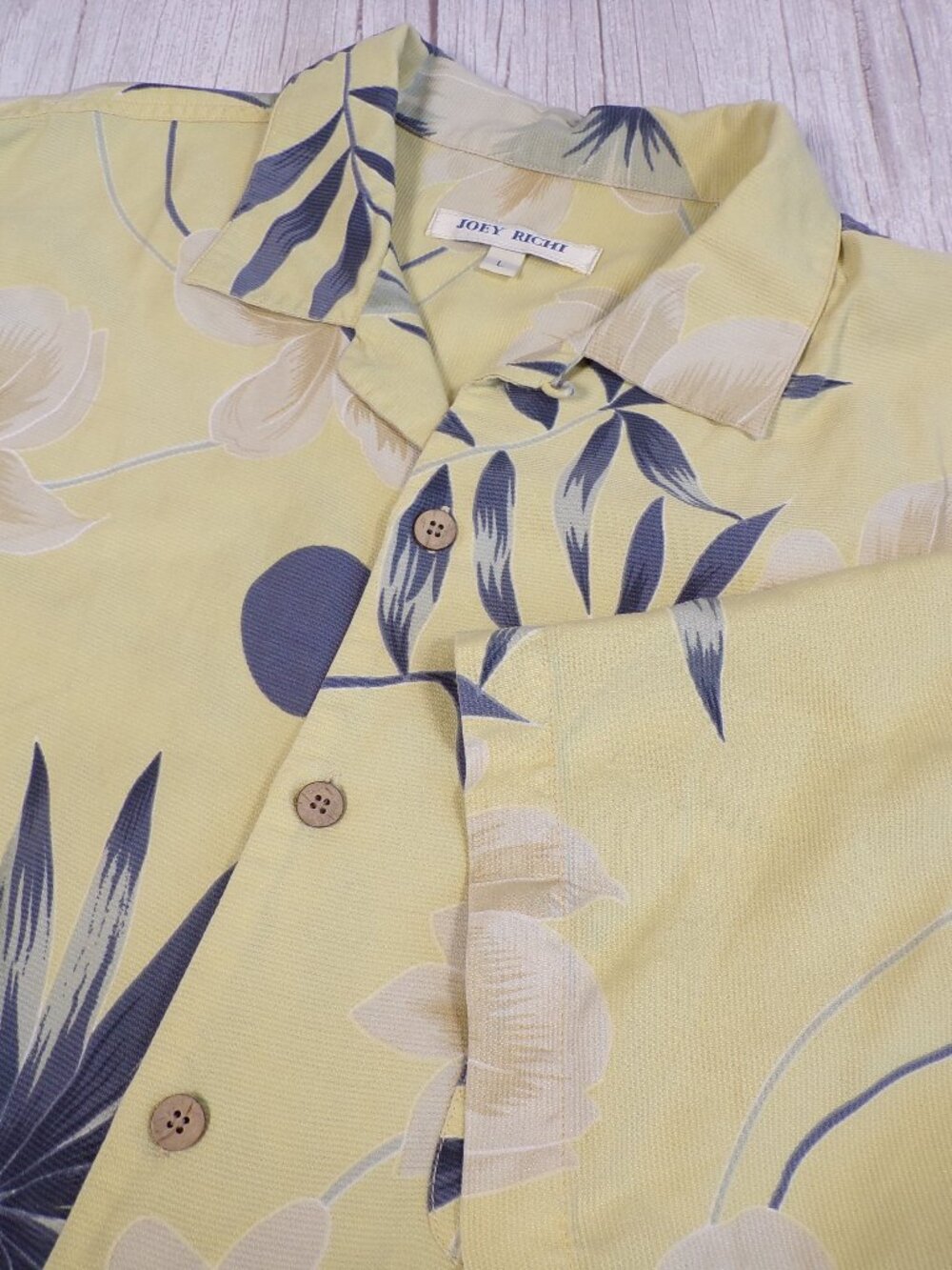 Vintage Joey Richi Silk Hawaiian Camp Shirt, Men's L